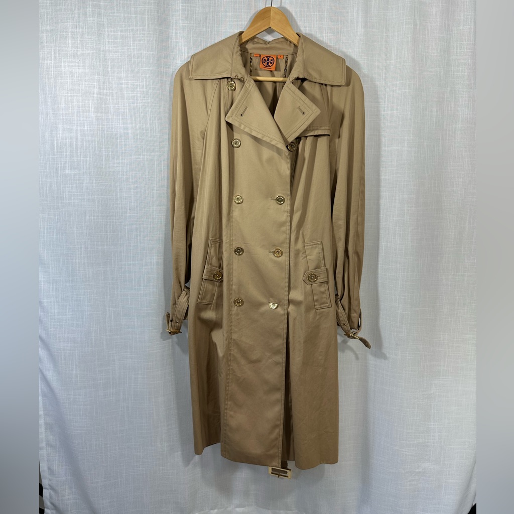 Tory Burch Tan Women’s Trenchcoat/Jacket/Raincoat/Windbreaker